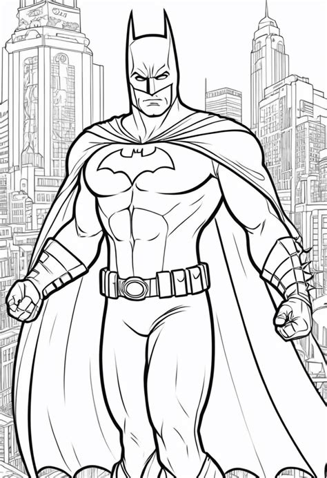 Batman boyama sayfaları .