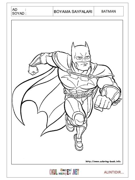 Batman boyama sayfası