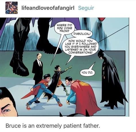 Everything was fine, then. Bruce was Batman, Dick was Nightwing, Tim w