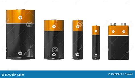 Batteri storlekar