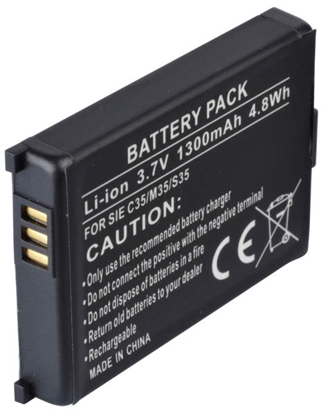 Battery Li-Ion for Siemens C35 C35i M35 M35i S35 S35i/900 mAh …