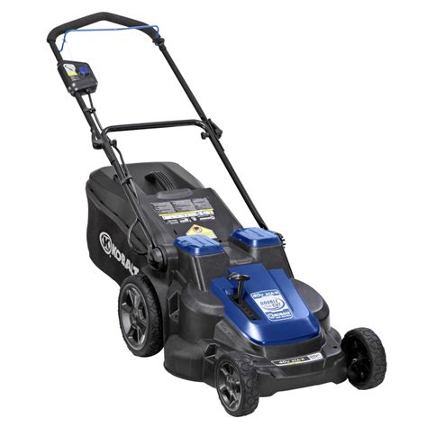 Use Current Location. Kobalt 80-volt self propelled cordless lawn mower offers up to 60 minutes runtime on 2 fully charged 2.5 Ah batteries (batteries and charger sold separately) Simply charge one battery in our 40-minute quick charger while cutting with the other, and get guaranteed MAX power when you need it..