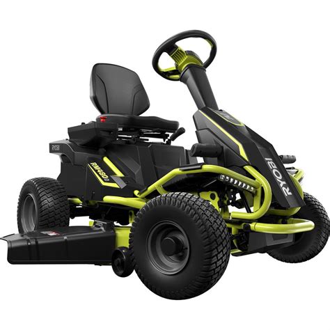 Battery powered riding lawn mower. The EGO POWER+ 42” T6 Riding Lawn Tractor is a platform-compatible riding lawn mower powered by the same 56V ARC Lithium™ batteries that power all 80+ EGO tools. This tractor features dual brushless and belt-free cutting motors that deliver the equivalent of up to 21 horsepower in a gas-powered riding mower without the noise, fuss, or fumes. 