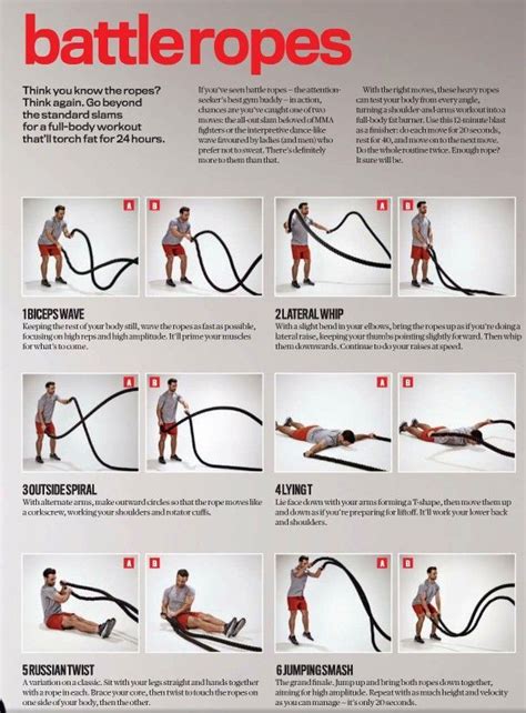 Battle Rope Exercises and Workouts