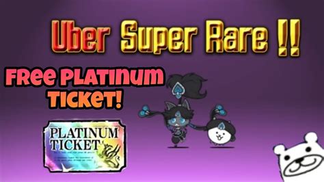 Playing More Battle Cats!!! Opening Platinum Ticket