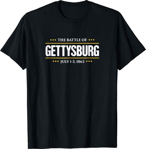 Battle of Gettysburg T Shirt - amazon.com