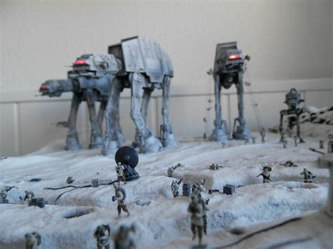 Battle of Hoth Diorama by L&M Studio At-at, Escenografía