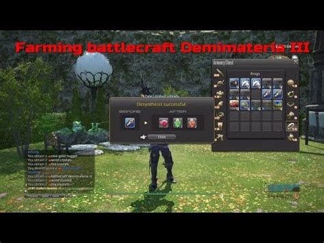 Battlecraft demimateria iii. Battlecraft Demimateria III. Demimateria. 0. 0. A crystallized mass of residual spiritbond energies transferred to an article of weaponry or armor by its maker during the crafting process. Crafting Material. Available for Purchase: … 