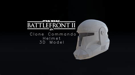Battlefront 2 clone commando 3d model.  Star Wars Battlefront 2 Clone Commando Helmet 3D Mo...