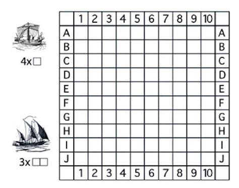 Battleship Game Printable Sheet High Resolution JPG File Etsy