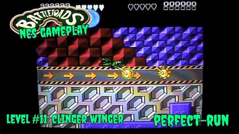 Battletoads Perfect Walkthrough Level 11 - Clinger-Winger