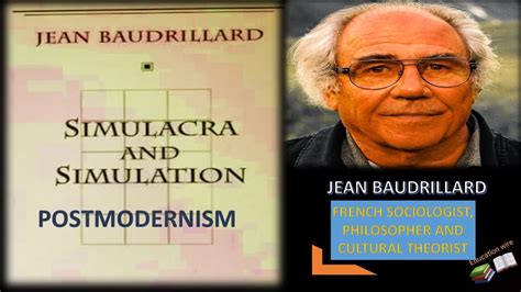Baudrillard simulacra and simulation. TABLE OF CONTENTS I. The Precession of Simulacra II. History: A Retro Scenario III. Holocaust IV. The China Syndrome V. Apocalypse Now VI. The Beaubourg Effect : Implosion and Deterrence VII. Hypermarked and Hypercommodity VIII. The Implosion of Meaning in the Media IX. Absolute Advertising, ... 