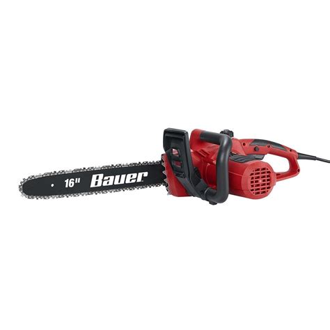 Bauer 16 electric chainsaw replacement chain. The 12 volt chainsaw chain sharpener and grinder features a powerful motor, which runs at optimum 25,000 RPM. Includes: 1 x Oregon 12V Sure Sharp Electric Chainsaw Chain Grinder/Sharpener, with 3/16", 5/32" and 7/32 sharpening stones, automobile adaptor and alligator clips, and a handy long cord (5 meters long). 