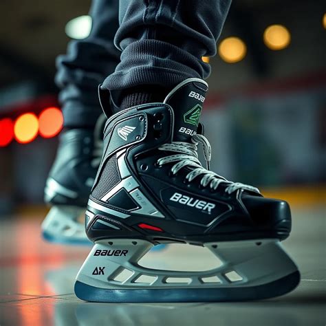 Bauer skate size chart.  Once both skates are on, the player should stan...