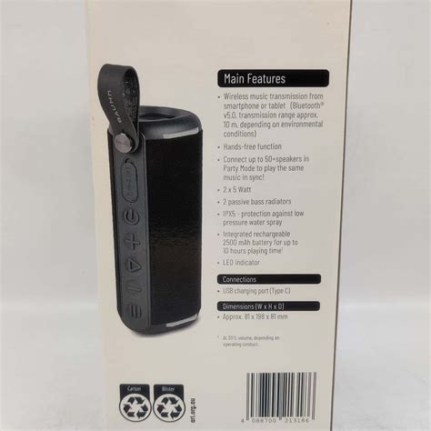 Bauhn portable bluetooth speaker aldi.  What I found .  Get Bauhn Waterproof Bluet...