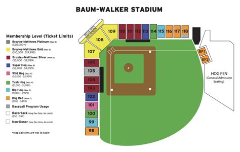 List of sections at Baum Stadium, home of Arkansas Razorbacks. See the view from your seat at Baum Stadium..