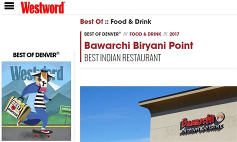 Bawarchi denver. 11001 E Arapahoe Pl, Centennial, CO 80112-3744. +1 720-799-5666. Website. Improve this listing. Ranked #44 of 199 Restaurants in Centennial. 34 Reviews. … 