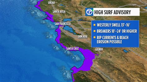 Bay Area Heat Advisory continues, high surf expected
