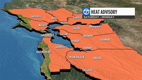 Bay Area heat advisory in effect this weekend