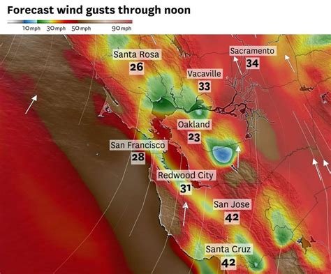 Bay Area storm updates: 97 mph gust recorded in Santa Cruz Mountains