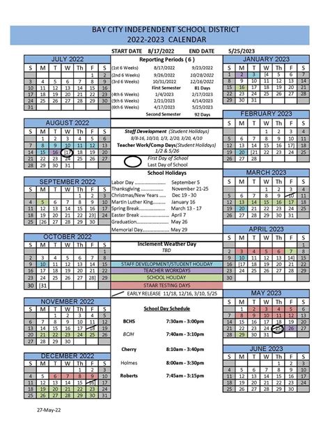 Bay City Isd Calendar