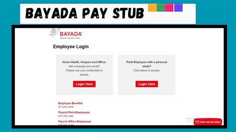 Phone. Call the Bayada Reimbursement Office phone number located on your bill and a representative will assist you with your payment. For general payment inquiries, call 844-494-1038 between the hours of 8 -5 EST and a representative can assist with your payment.