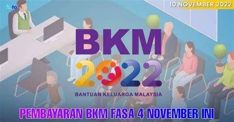 Bayaran BKM Fasa 4 Dipercepat Pembayaran mulai November …