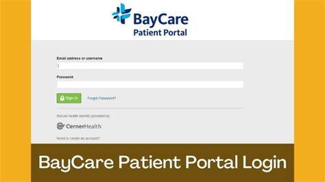 Inpatient, outpatient, ER and lab results, along with discharge information Bill pay options Secure question submission regarding medical records, bills and other items Physician search Announcements BayCare Health Events BayCareAnywhere. 