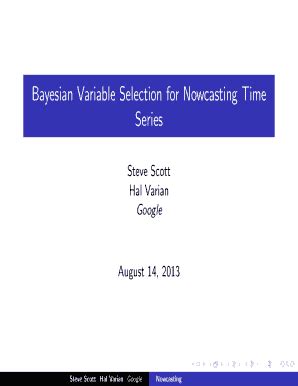 Bayesian Variable Selection for Nowcasting Economic Time Series