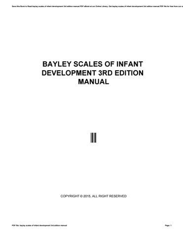 Bayley scales of infant development 3rd edition manual. - Actionscript 3 0 visual quickstart guide.