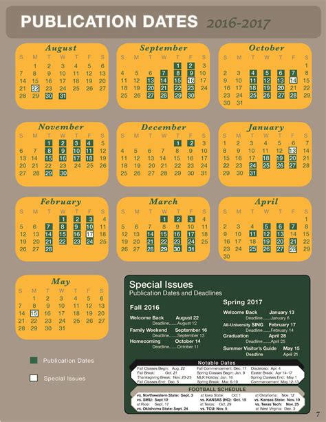 Baylor University Academic Calendar