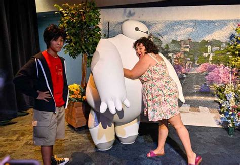 Baymax is one of the biggest characters you’ll ever meet at Disneyland