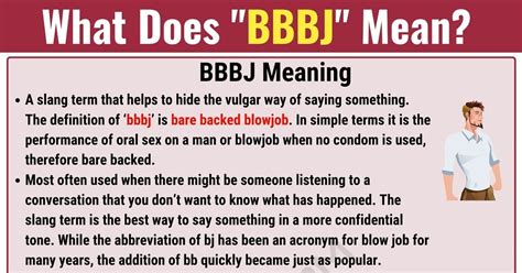 Bbj meaning slang. Things To Know About Bbj meaning slang. 