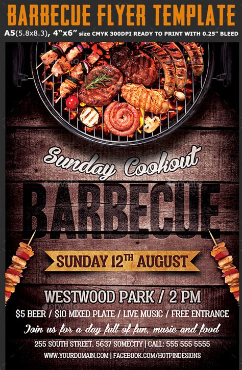 Bbq Flyer Template Free