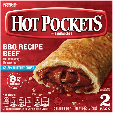 Bbq hot pockets. Hot Pockets Frozen Snacks, Deliwich Cheddar Cheese and Ham, 4 Regular Sandwiches (Frozen) Best seller. Add. $4.97. current price $4.97. ... This is the worst flavor of Lean Pockets I've ever had. The bbq sauce is ridiculously sweet. SquirrelNutt. 5 out of 5 stars review. 1/21/2016. Taste good and good for you. Health and taste. 1166. 0 0. 