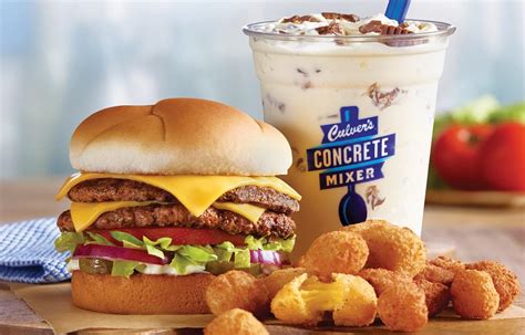 Culver’s uses fresh, never frozen beef, and the pressing and