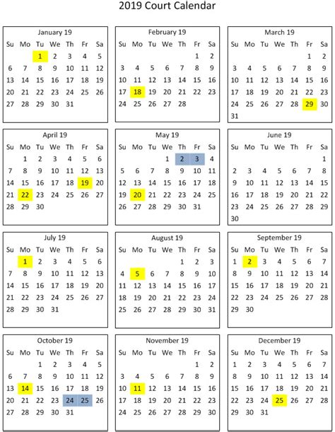 Bc Law Calendar