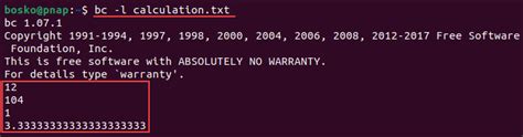 Bc command in linux.  Now, there are two ways to manage decimals Calculate without the bc ...