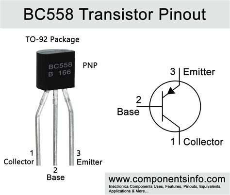 Bc558 pinout.  Datasheet: 336Kb/10P.  BC558 Pinout, Dimensions and BC558 Transistor Data.  It i...