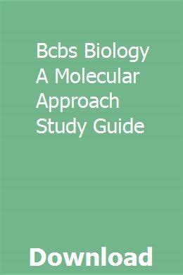 Bcbs biology a molecular approach study guide. - The monocle guide to good business full.