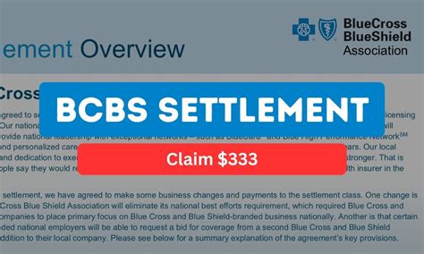 Bcbs lawsuit payout date. A $2.67 billion settlement was reached on Oct. 16, 2020. According to the Blue Cross Blue Shield Settlement Website, "The Court has not decided who is right or wrong. Instead, Plaintiffs and ... 
