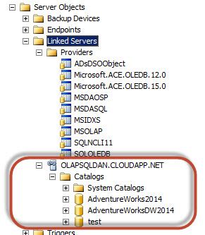 Bcp and linked servers to Azure
