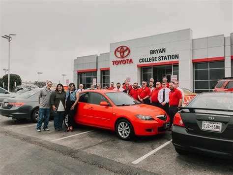 Bcs toyota. Bryan College Station Toyota. 3.3 (175 reviews) 728 N Earl Rudder Fwy Bryan, TX 77802. Visit Bryan College Station Toyota. Sales hours: 8:00am to 8:00pm. Service hours: 7:00am to 6:00pm. 