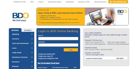 Bdo banking online. BDO Unibank is regulated by the Bangko Sentral ng Pilipinas, www.bsp.gov.ph For concerns, please visit any BDO branch nearest you, or contact us thru our 24x7 hotline (+632) 8631-8000 or email us via callcenter@bdo.com.ph. 