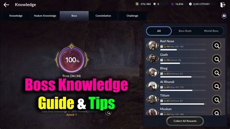 Bdo boss knowledge guide. .  ...