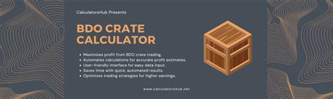 Bdo crate calculator.  without results i decided make my Calculate cur...