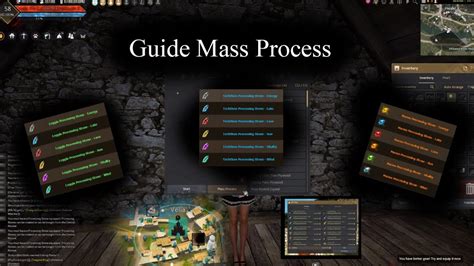 Bdo processing mastery.  Mass processing will let you grind 100 wheat in...
