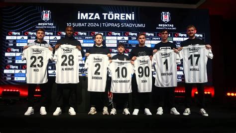 Beşiktaş''tan 7 futbolcuya imza töreni