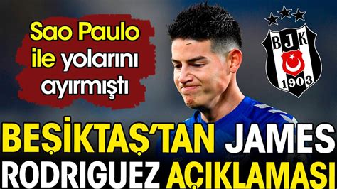 Beşiktaş'tan James Rodriguez açıklaması!