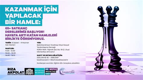 Beşiktaş Belediyesi, 65+ Yaşam Ofisi’nde satranç dersleri başlattı